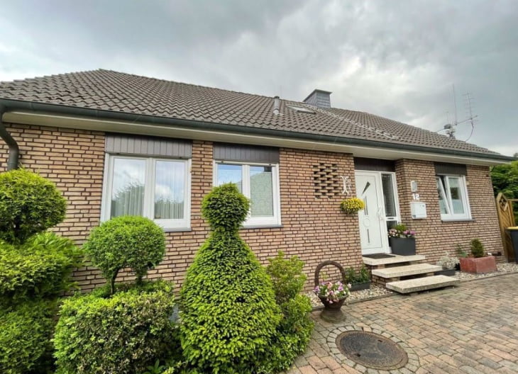 Frontansicht für einen Sanierungsfahrplan eines Einfamilienhauses in Everswinkel (NRW)