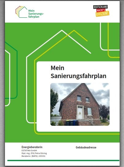 Deckblatt von Sanierungsfahrplan für Einfamilienhaus in Senden (NRW) Deckblatt von Sanierungsfahrplan für Einfamilienhaus in Senden (NRW)
