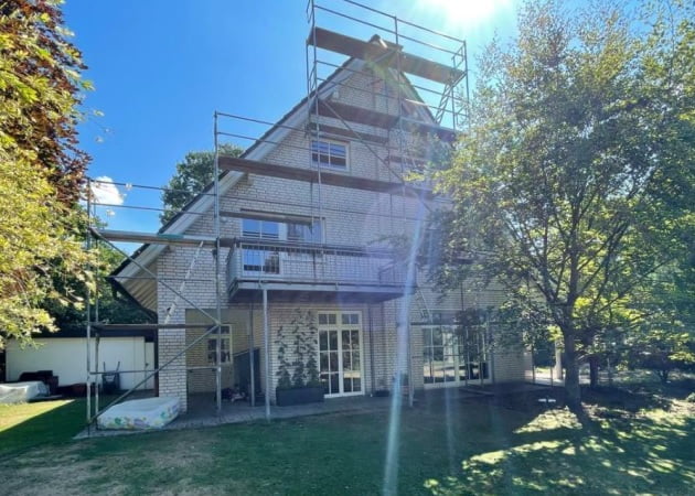 Frontansicht für Sanierungsfahrplan von Einfamlienhaus in Saerbeck (NRW)