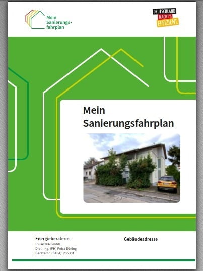 Deckblatt vom Sanierungsfahrplan für Zweifamilienhaus in Weinheim (Baden-Württemberg) Deckblatt vom Sanierungsfahrplan für Zweifamilienhaus in Weinheim (Baden-Württemberg)